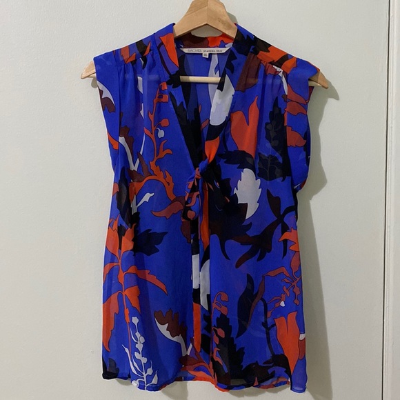 Vibrant Sheer Blouse - Picture 2 of 8